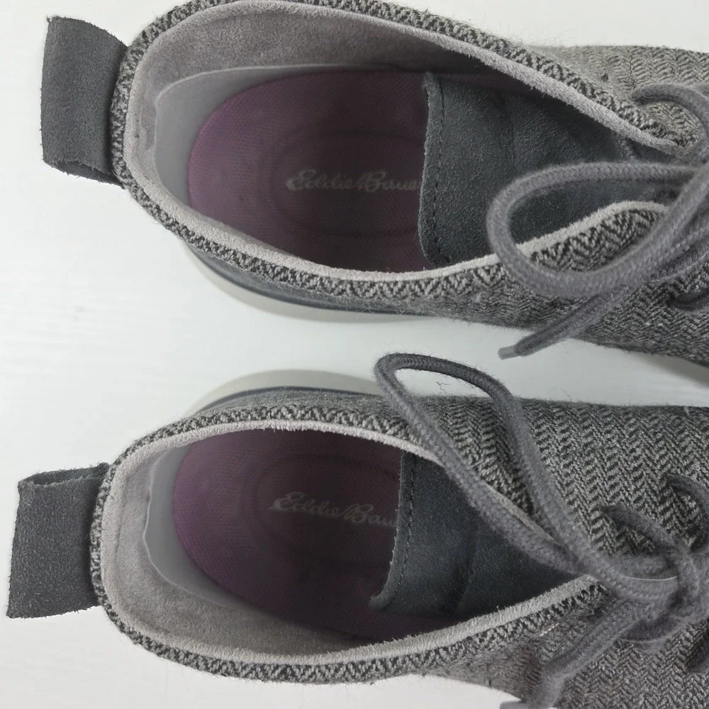 Eddie Bauer Atlas Cloudline Chukka Boots Womens‎ 9.5 Gray Suede Outdoor